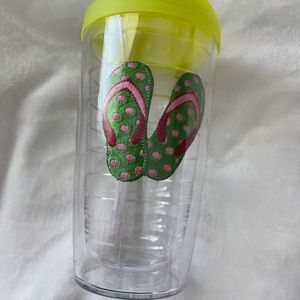 Flip flop tervis cup with lid 16 Oz